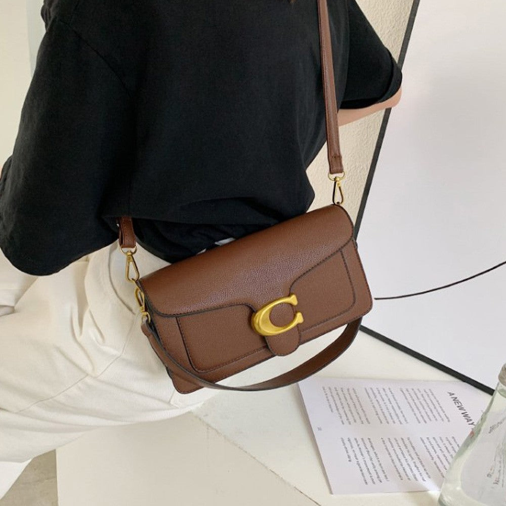 Bolsa de Ombro Elegante com Duas Alças + Mini Bolsa – Modelo 2025