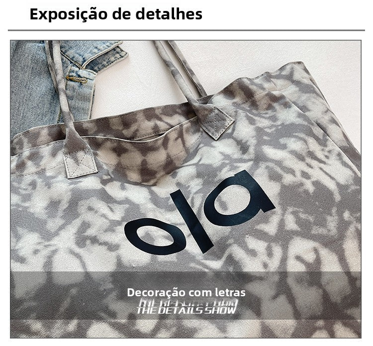 Bolsa Tote de Lona Estilo Japonês 2025 – Casual e Minimalista