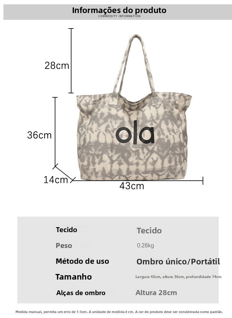 Bolsa Tote de Lona Estilo Japonês 2025 – Casual e Minimalista