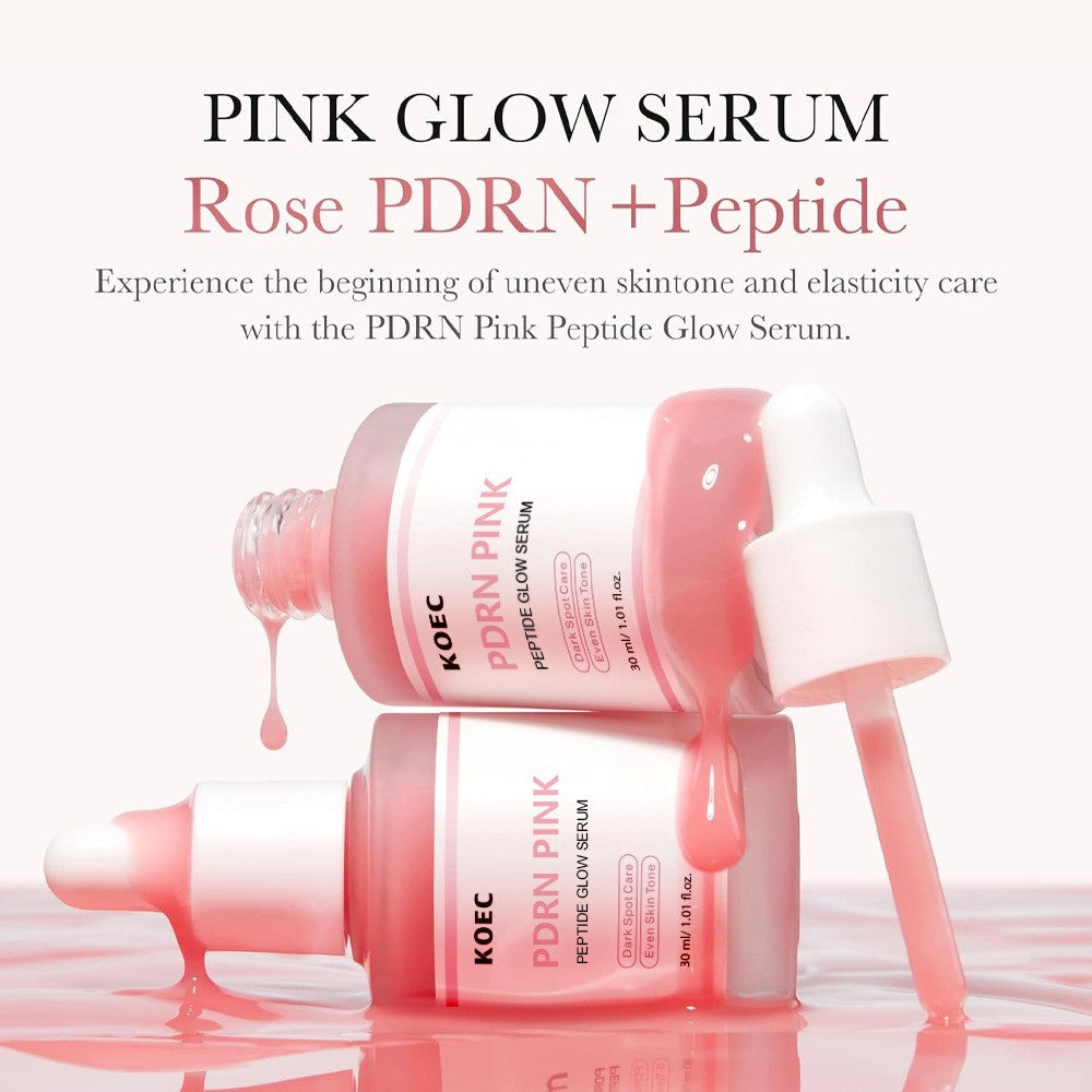 Sérum Facial KOEC Rose PDRN + Peptídeos 30ml – Iluminador e Uniformizador
