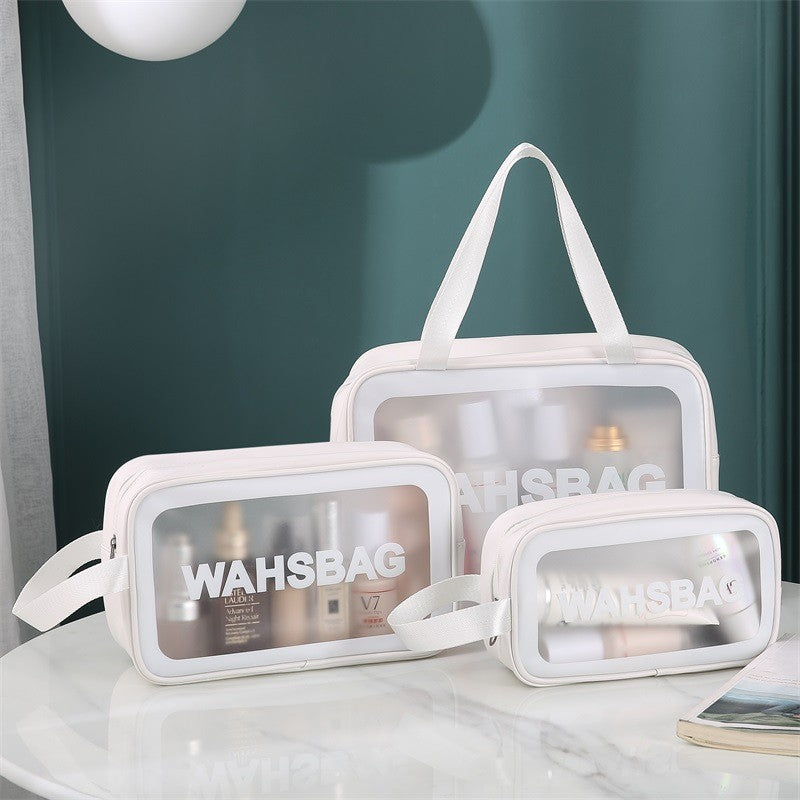 Necessaire Transparente Impermeável para Viagem – Bolsa de Maquiagem PVC