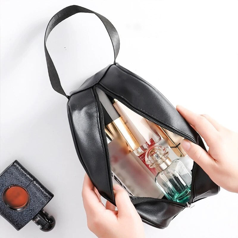 Necessaire Transparente em PVC com Zíper – Porta Maquiagem e Higiene