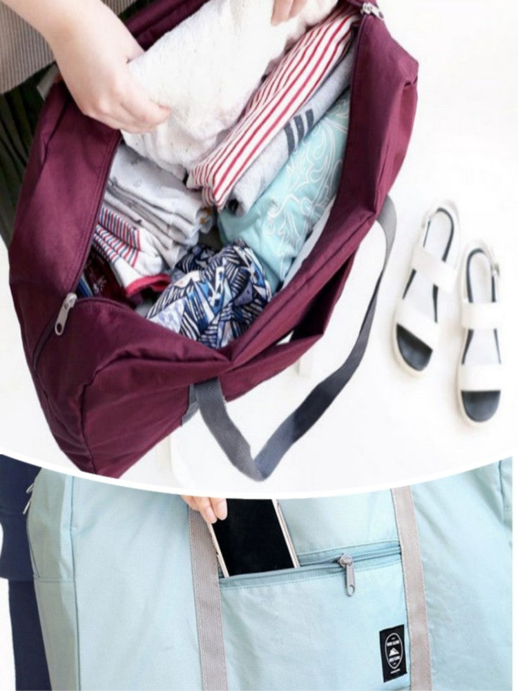 Bolsa de Viagem Dobrável Grande Capacidade Leve para Mão