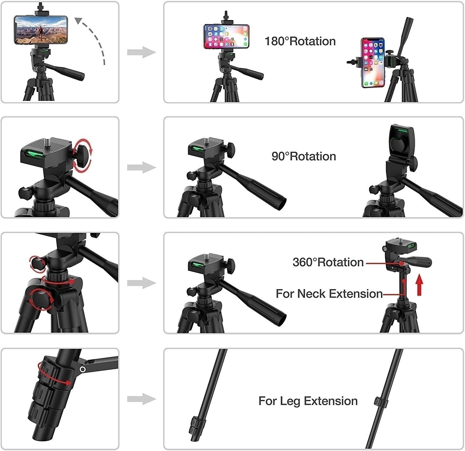 Tripé para Celular 102cm com Controle Bluetooth – Foto e Vídeo