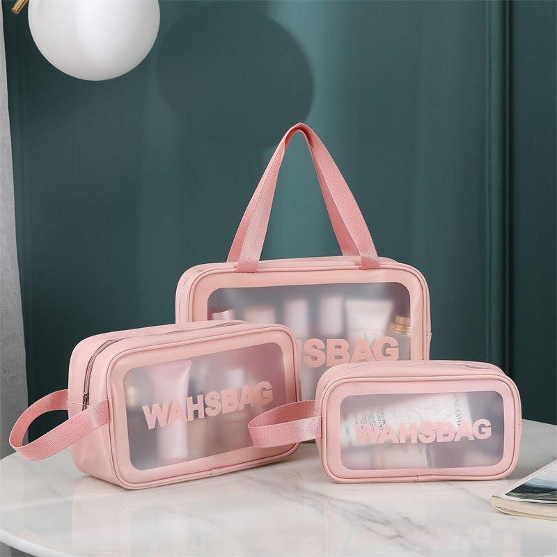 Necessaire Transparente Impermeável para Viagem – Bolsa de Maquiagem PVC