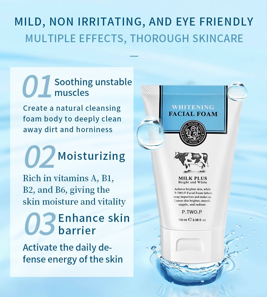 P.TWO.P Espuma Facial Clareadora 100ml – Limpeza Profunda e Controle de Oleosidade