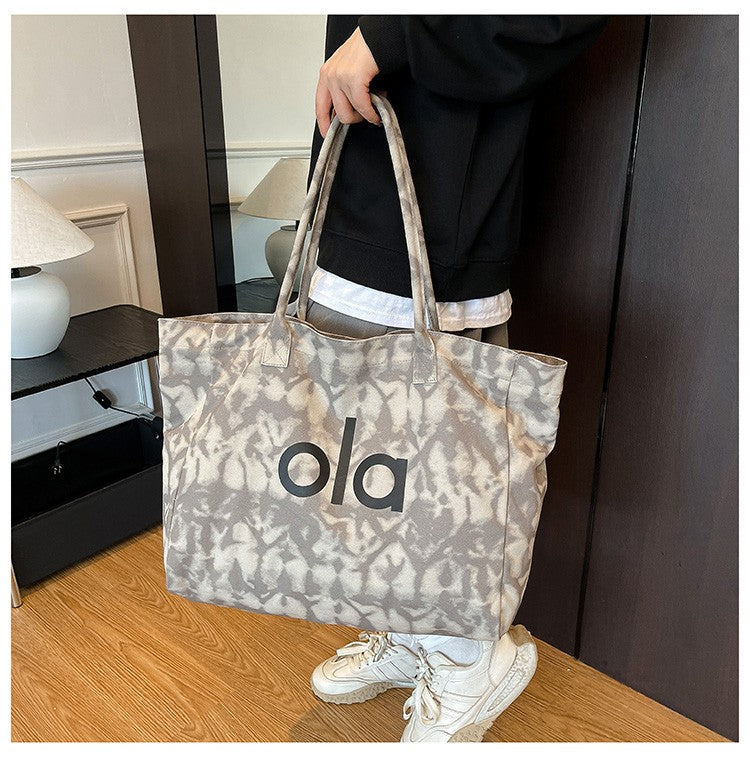 Bolsa Tote de Lona Estilo Japonês 2025 – Casual e Minimalista