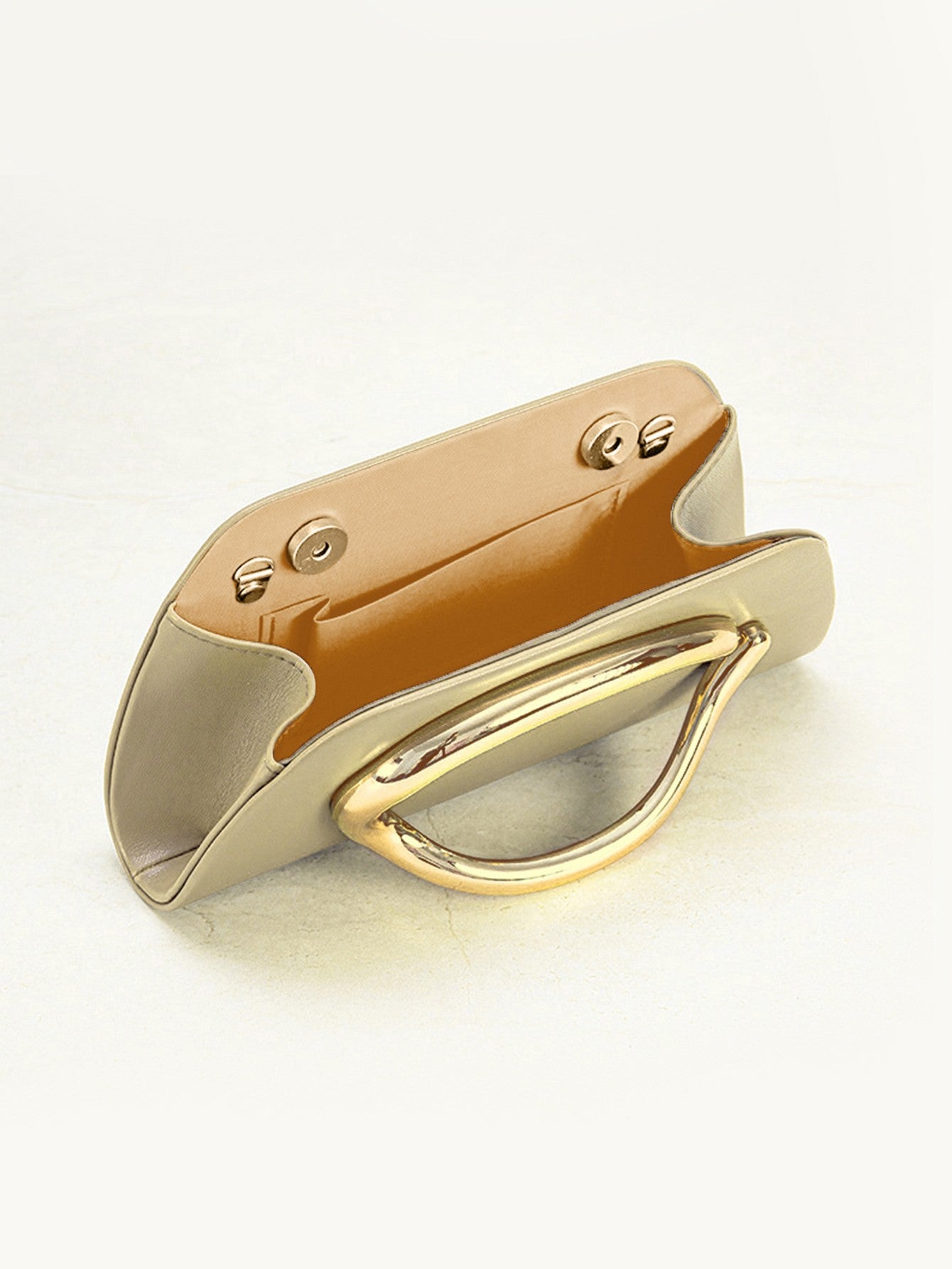 Clutch Feminina Box com Fivela Dourada – Bolsa de Festa Elegante