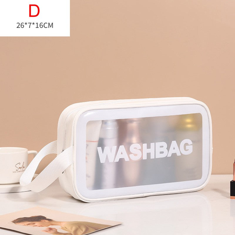 Necessaire Transparente Impermeável para Viagem – Bolsa de Maquiagem PVC