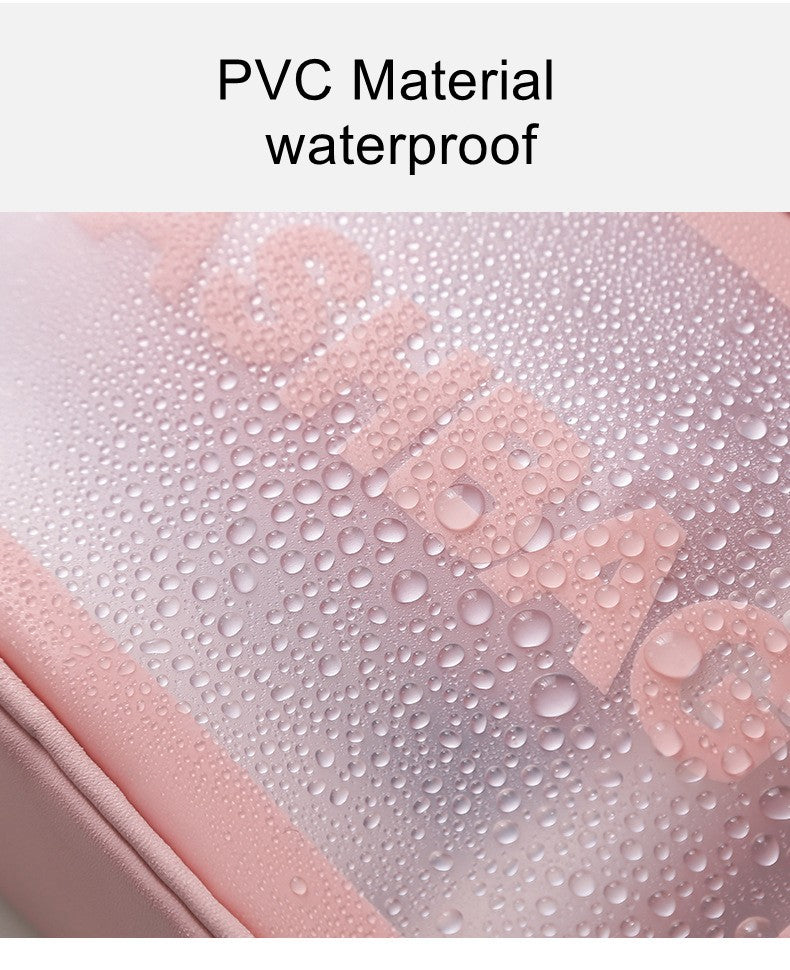 Necessaire Transparente Impermeável para Viagem – Bolsa de Maquiagem PVC