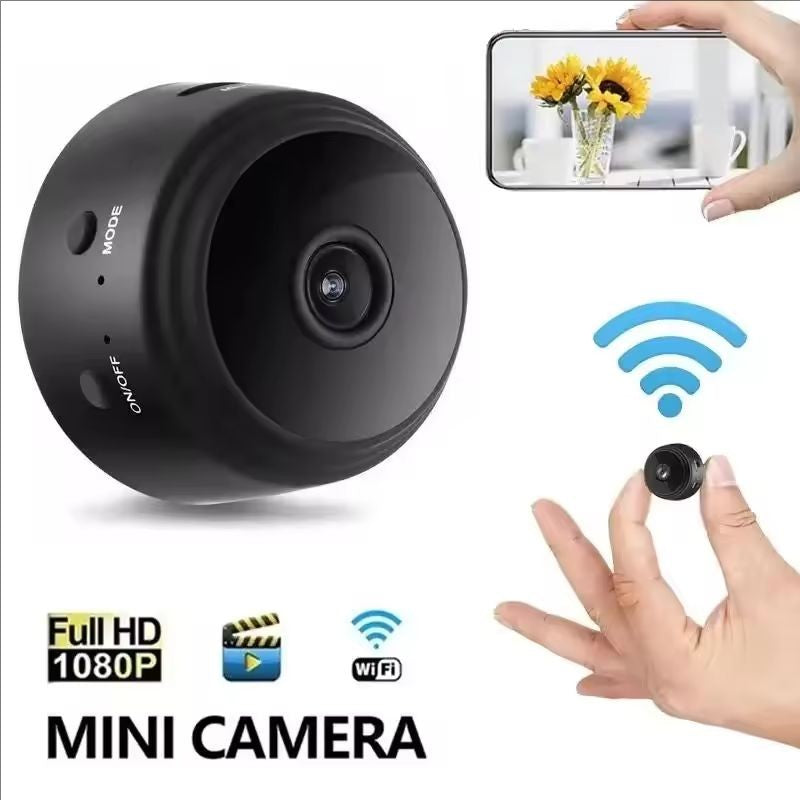 Mini Câmera Wi-Fi de Segurança 720P para Monitoramento Residencial