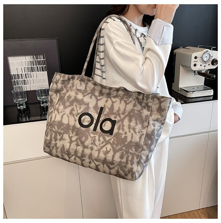 Bolsa Tote de Lona Estilo Japonês 2025 – Casual e Minimalista