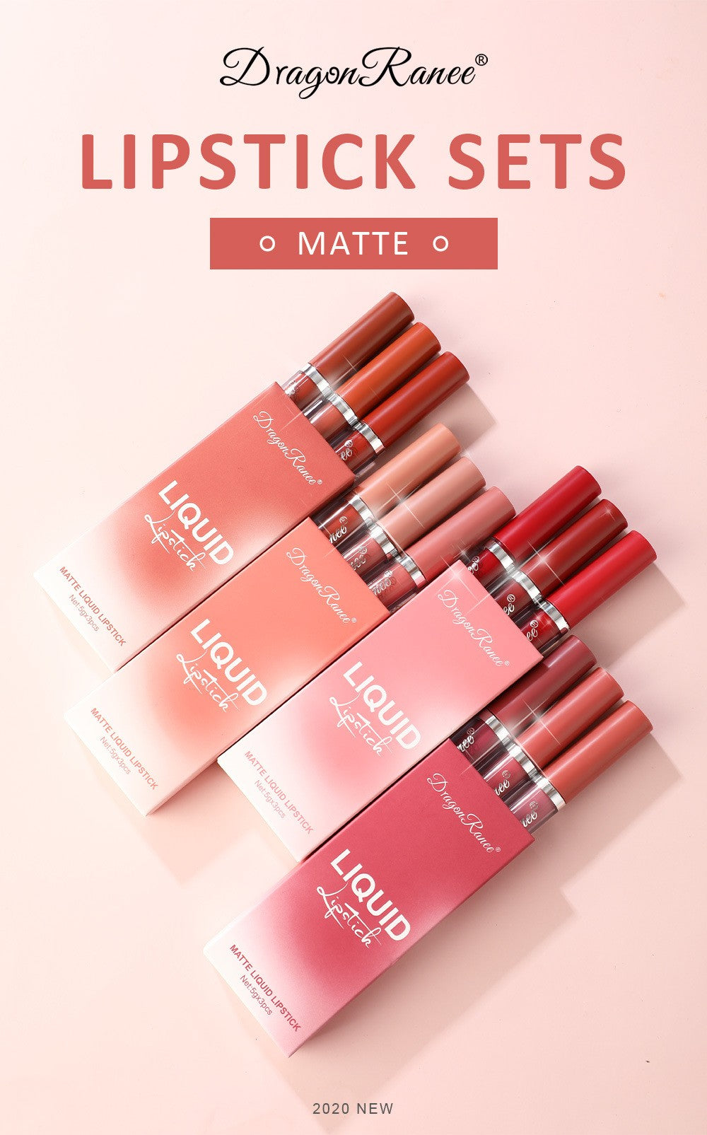 Kit 3 Batons Líquidos Matte – Longa Duração e À Prova d’Água