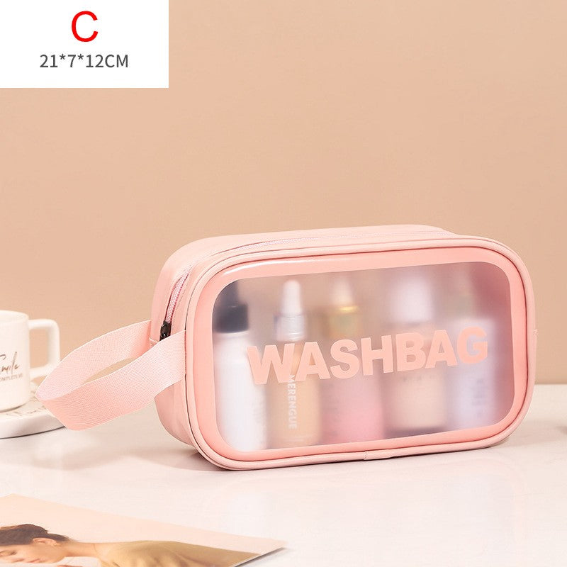 Necessaire Transparente Impermeável para Viagem – Bolsa de Maquiagem PVC