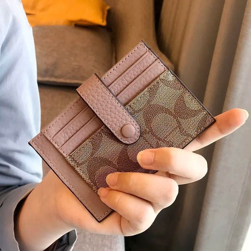 Porta Cartões Feminino Slim Estilo Envelope com Monograma