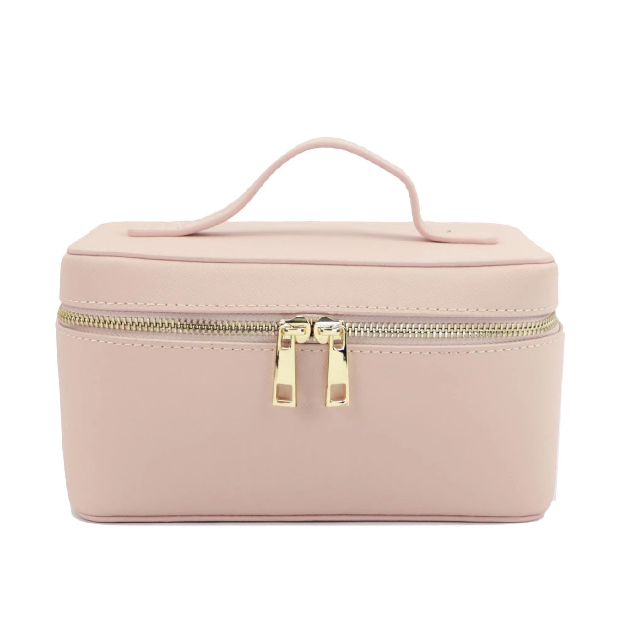 Necessaire Personalizada Feminina em Couro Saffiano – Estojo de Viagem com Zíper