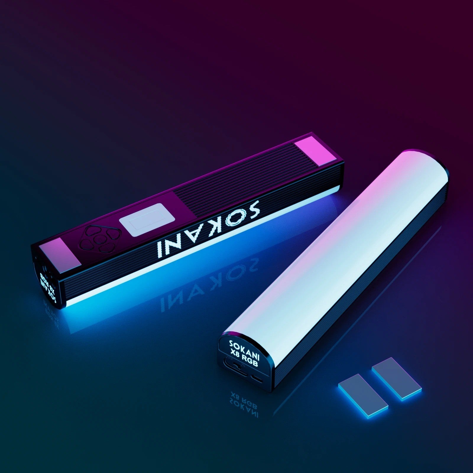 SOKANI X8 / X15 / X25 RGB – Bastão de Luz LED para Foto, Vídeo e Streaming