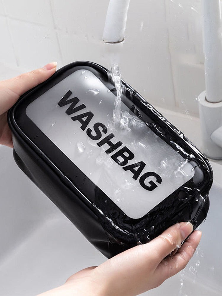 Necessaire Transparente em PVC com Zíper – Porta Maquiagem e Higiene