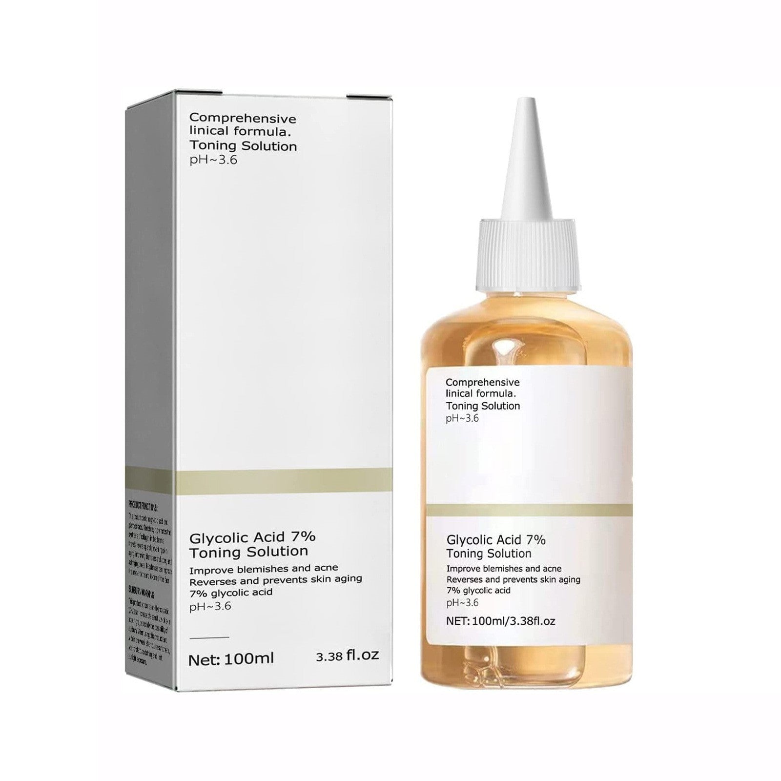 Tônico Facial Ácido Glicólico 7% 100ml – Controle de Acne e Renovação da Pel