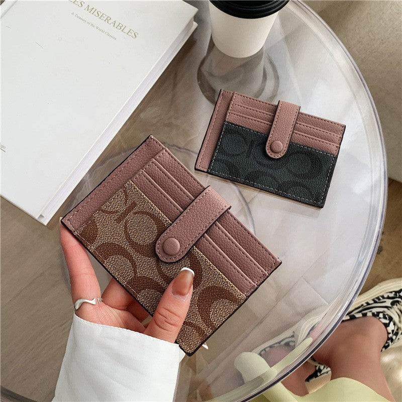 Porta Cartões Feminino Slim Estilo Envelope com Monograma