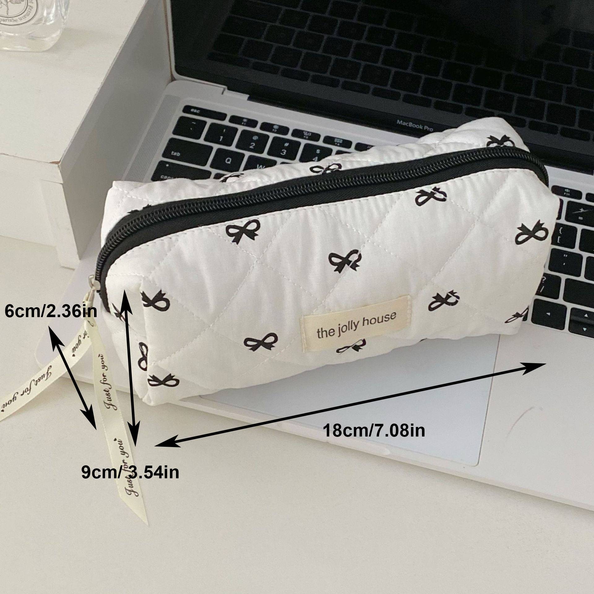 Necessaire Feminina Estampa Cereja – Bolsa Porta Maquiagem Portátil