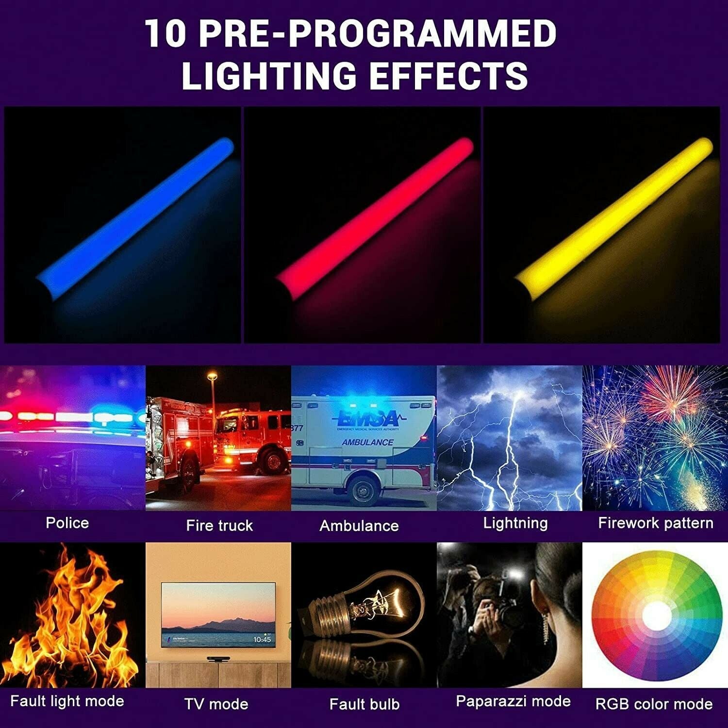 SOKANI X8 / X15 / X25 RGB – Bastão de Luz LED para Foto, Vídeo e Streaming