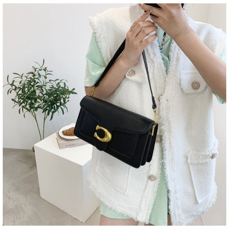 Bolsa de Ombro Elegante com Duas Alças + Mini Bolsa – Modelo 2025