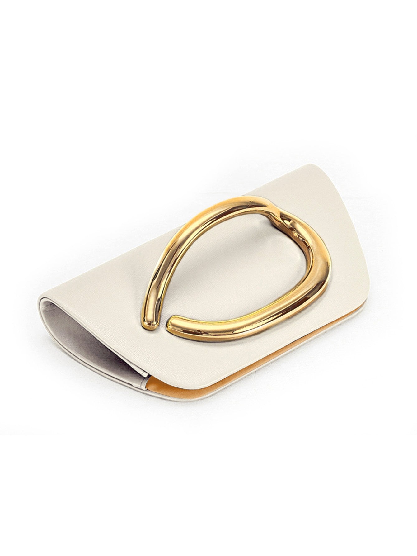 Clutch Feminina Box com Fivela Dourada – Bolsa de Festa Elegante