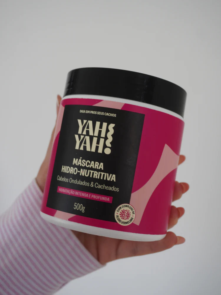 Máscara Hidro-Nutritiva Yah Yah! – Hidratação Intensa e Controle de Frizz 500g