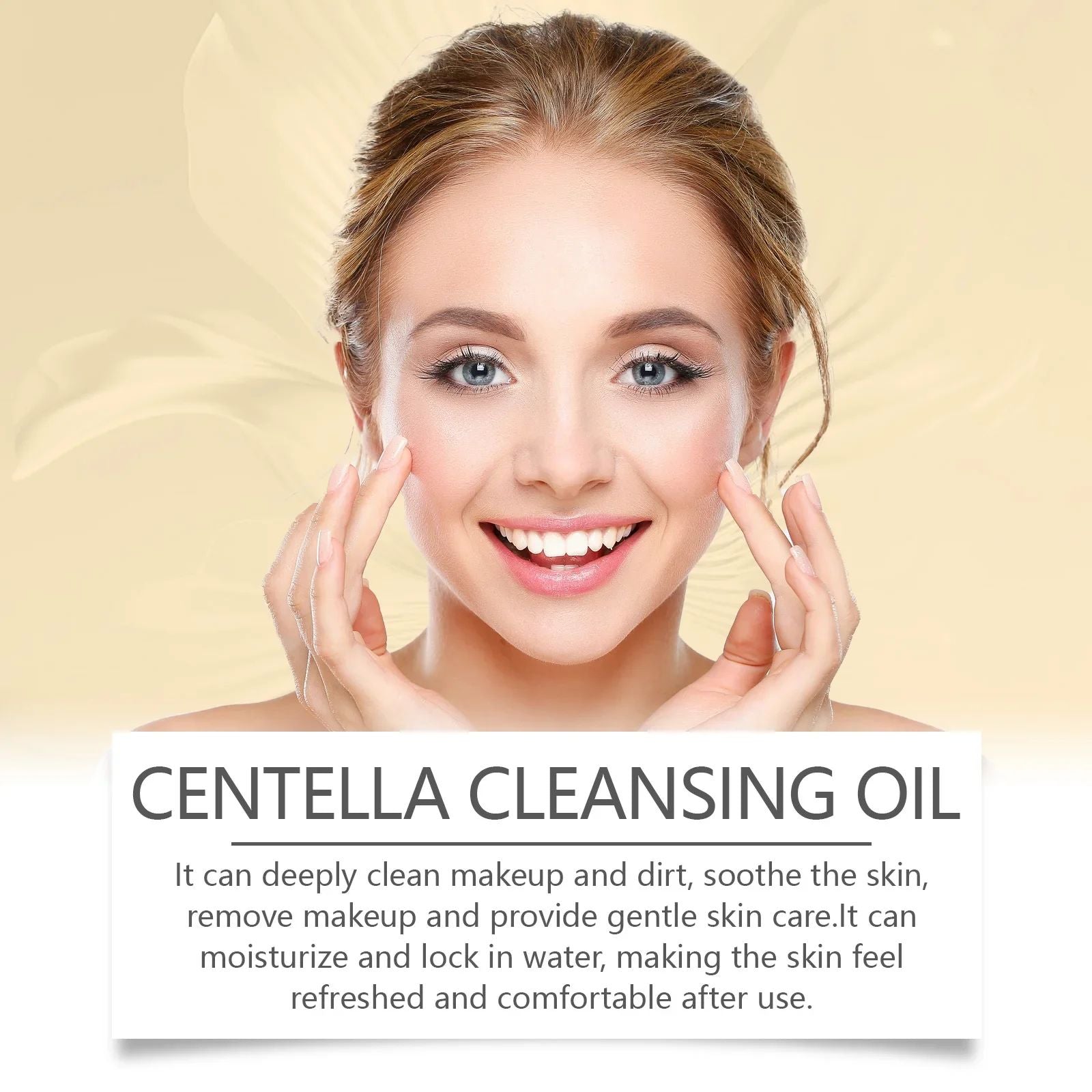 Óleo de Limpeza Facial Centella 100ml – Removedor de Maquiagem com Vitamina E