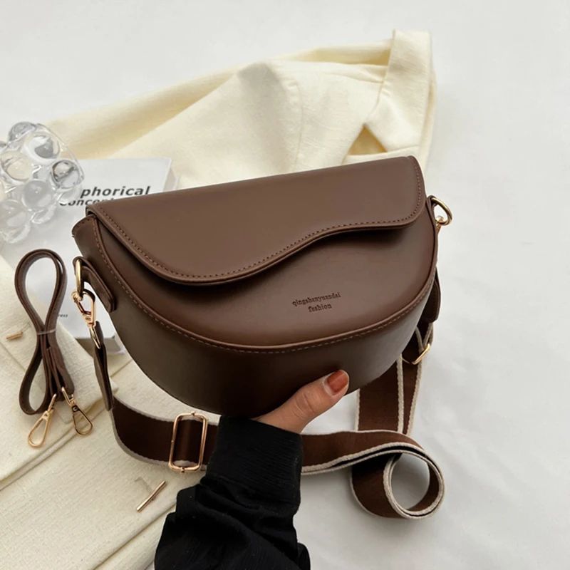 Bolsa Feminina Vintage Sela em Couro PU – Ombro e Transversal