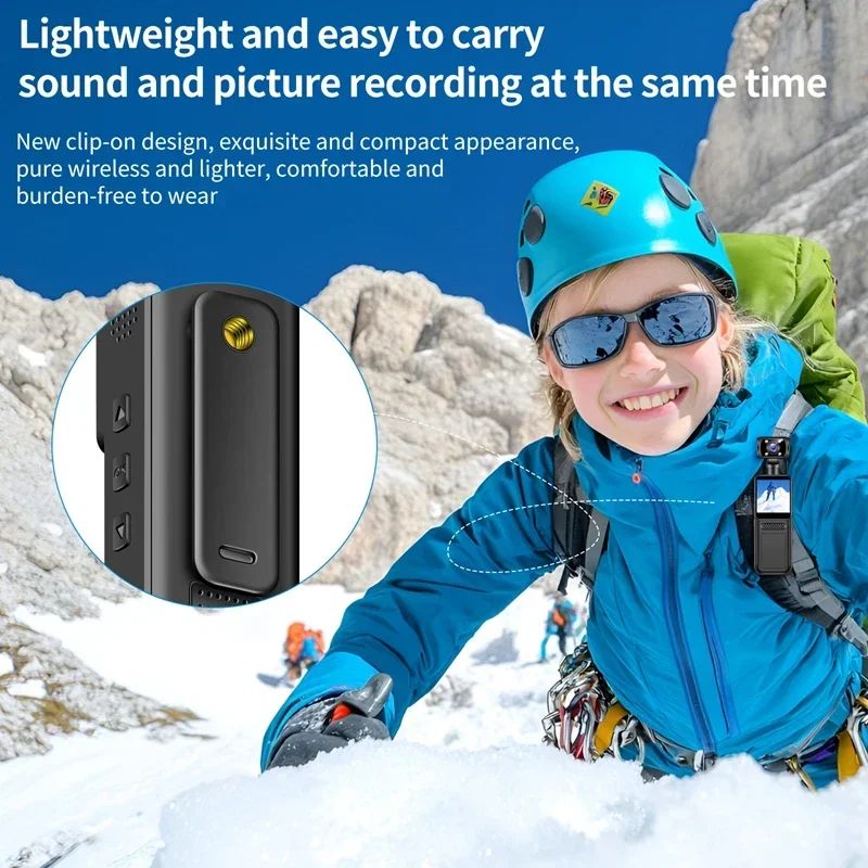 Mini Câmera Esportiva 4K Wi-Fi HD Grande Angular 180° com Estabilização