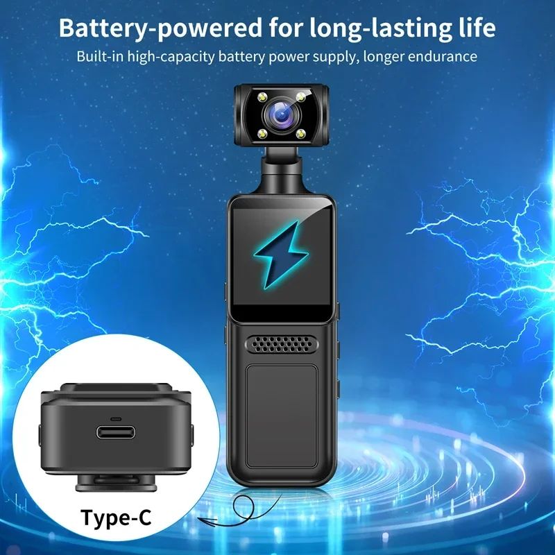 Mini Câmera Esportiva 4K Wi-Fi HD Grande Angular 180° com Estabilização