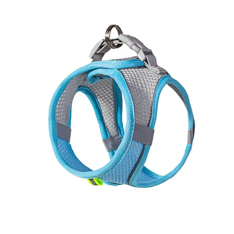 Peitoral Colete Pet Ajustável com Guia – Respirável, Refletivo e Seguro