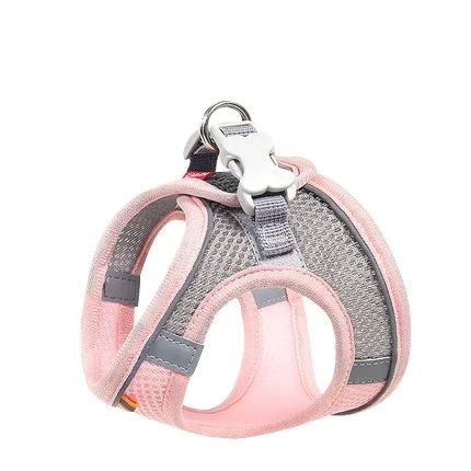 Peitoral Colete Pet Ajustável com Guia – Respirável, Refletivo e Seguro