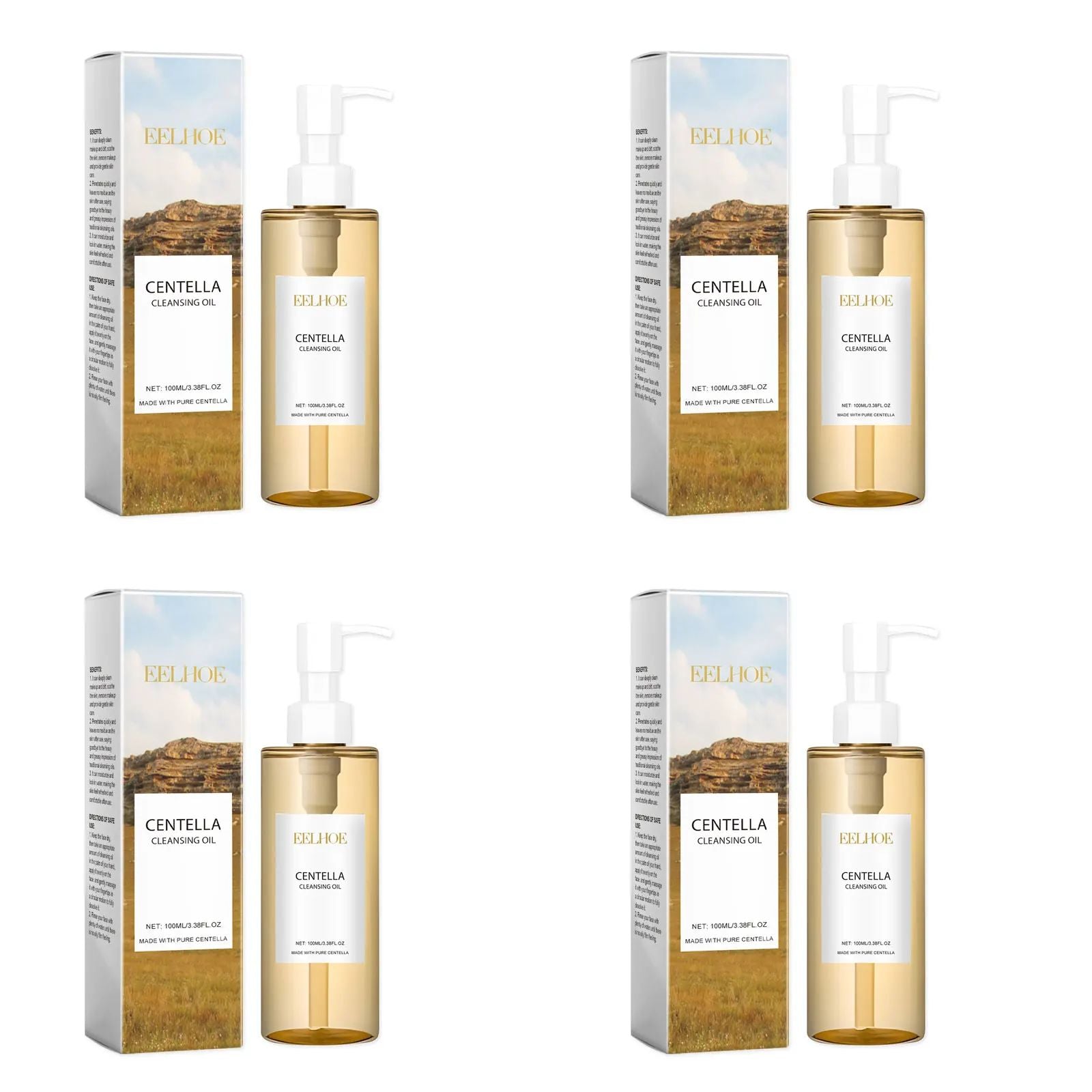 Óleo de Limpeza Facial Centella 100ml – Removedor de Maquiagem com Vitamina E