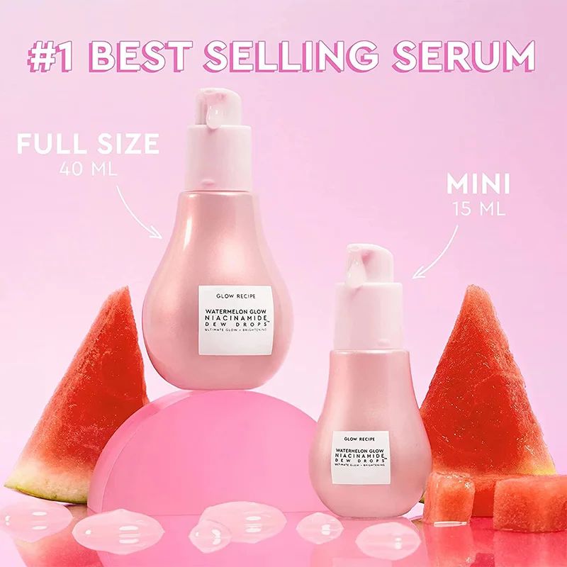 Sérum Facial Melancia com Niacinamida e Ácido Hialurônico 40ml – Iluminador e Hidratante