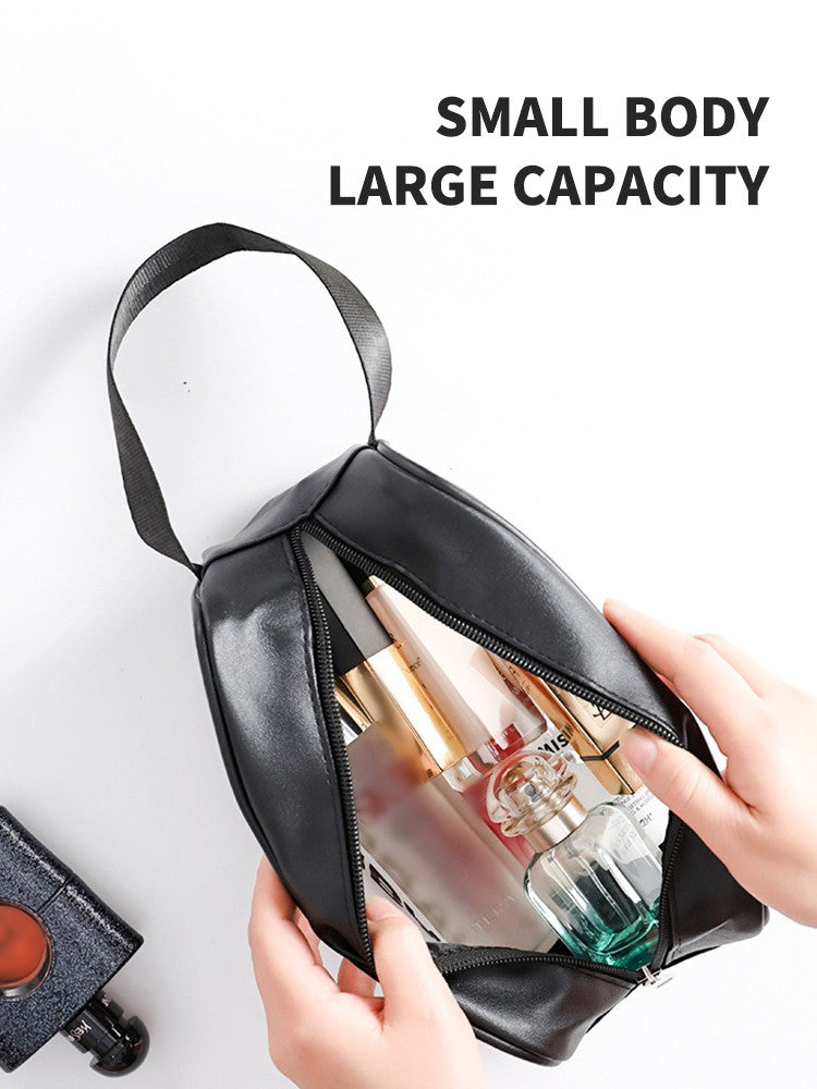 Necessaire Transparente em PVC com Zíper – Porta Maquiagem e Higiene