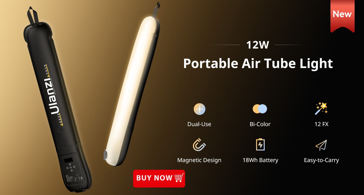 Ulanzi VL120 RGB Luz LED Portátil 2500K–9000K Recarregável para Vídeo e Foto