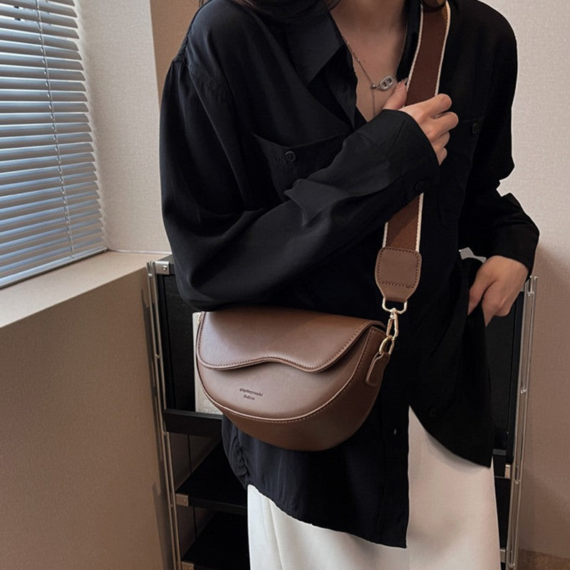 Bolsa Feminina Vintage Sela em Couro PU – Ombro e Transversal