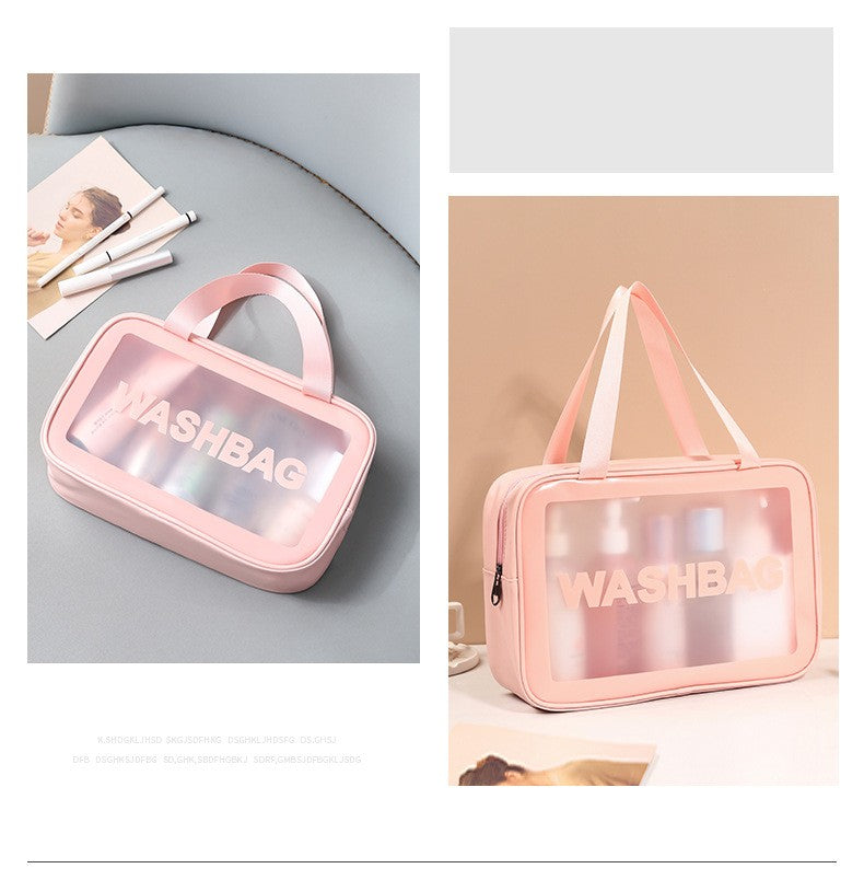 Necessaire Transparente Impermeável para Viagem – Bolsa de Maquiagem PVC