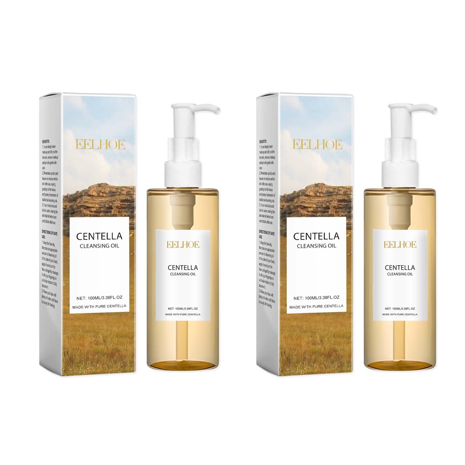 Óleo de Limpeza Facial Centella 100ml – Removedor de Maquiagem com Vitamina E