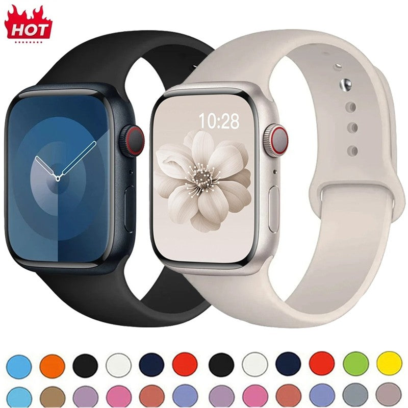 Pulseira Esportiva de Silicone para Apple Watch (38mm a 49mm)