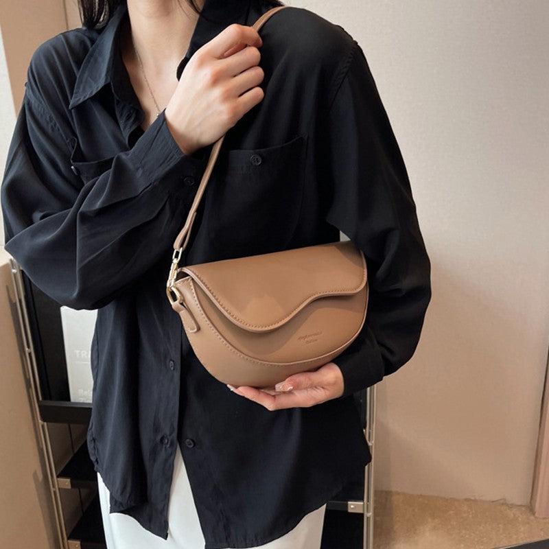 Bolsa Feminina Vintage Sela em Couro PU – Ombro e Transversal