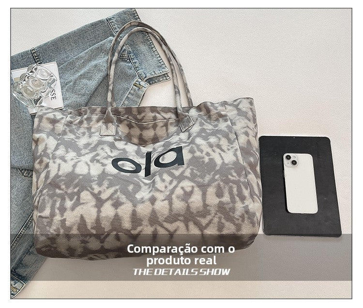 Bolsa Tote de Lona Estilo Japonês 2025 – Casual e Minimalista