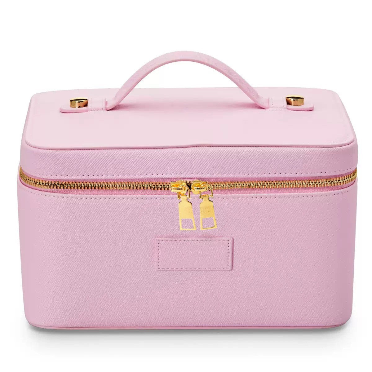 Necessaire Personalizada Feminina em Couro Saffiano – Estojo de Viagem com Zíper