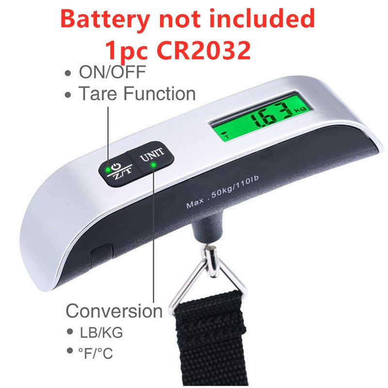 Balança Digital Portátil para Bagagem até 50kg com Display LCD