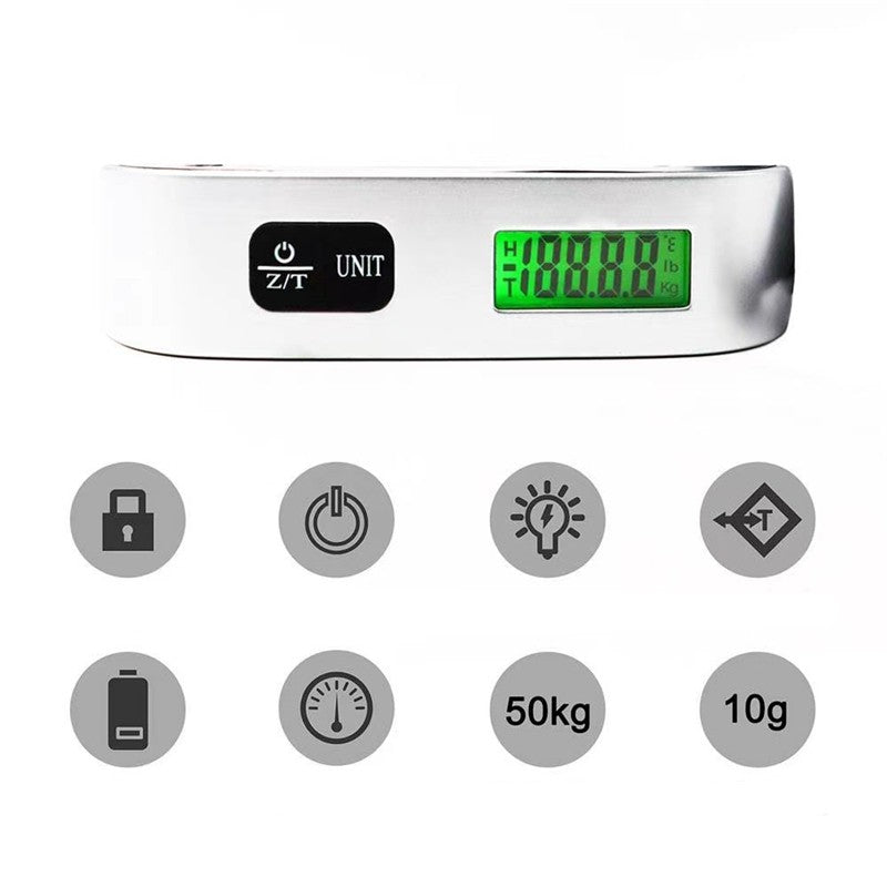Balança Digital Portátil para Bagagem até 50kg com Display LCD