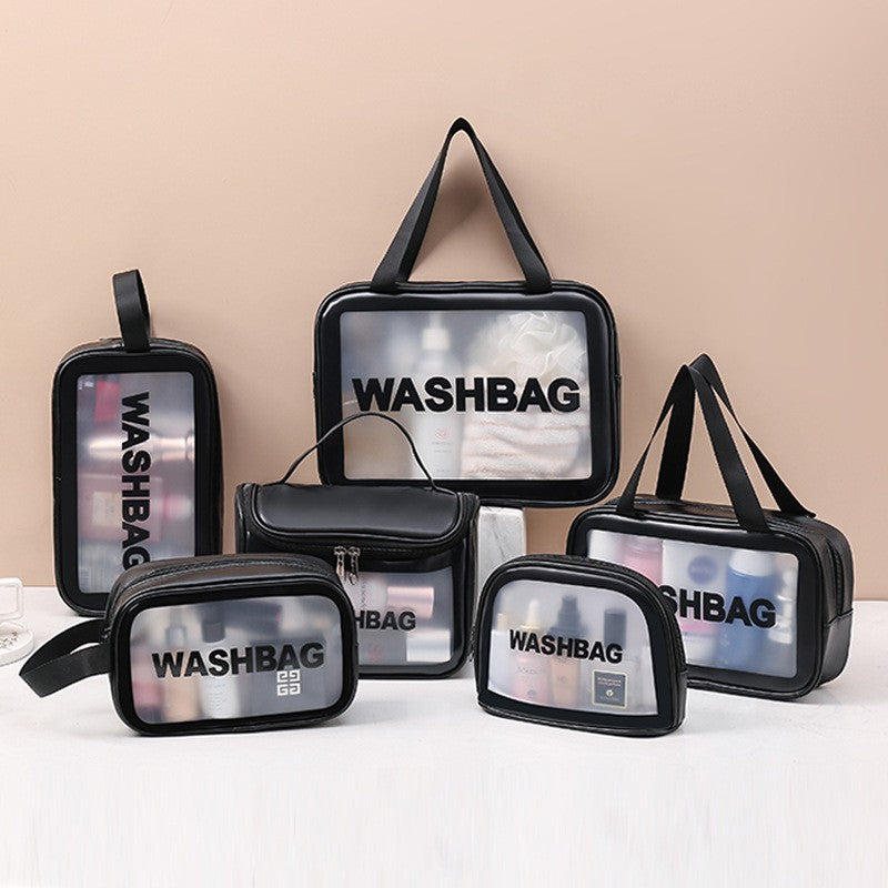 Necessaire Transparente Impermeável para Viagem – Bolsa de Maquiagem PVC