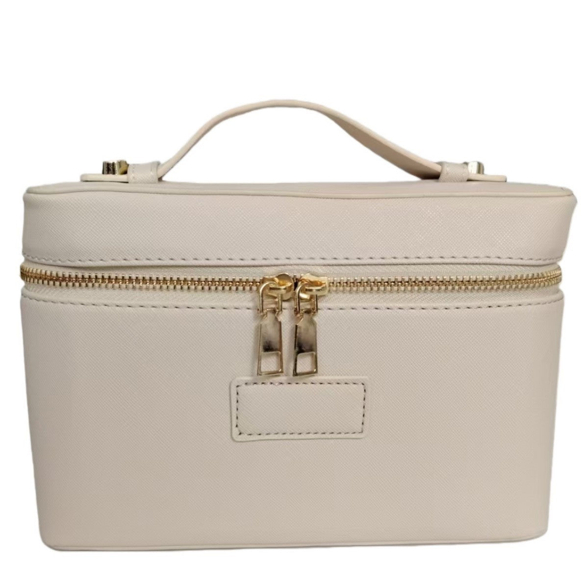 Necessaire Personalizada Feminina em Couro Saffiano – Estojo de Viagem com Zíper